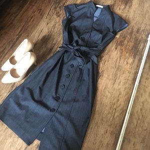 Calvin Klein Denim Belted Shirt Dress Size 4
